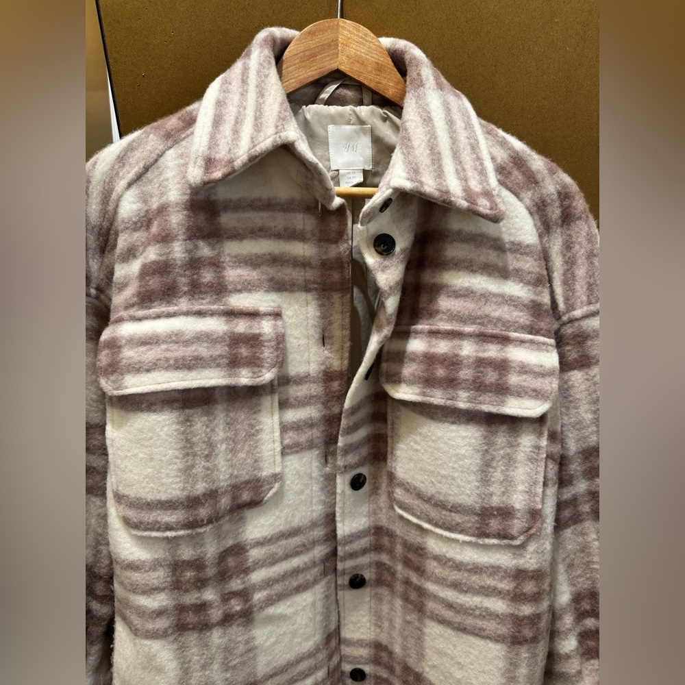 H&M Long Shacket Jacket - Picture 3 of 5